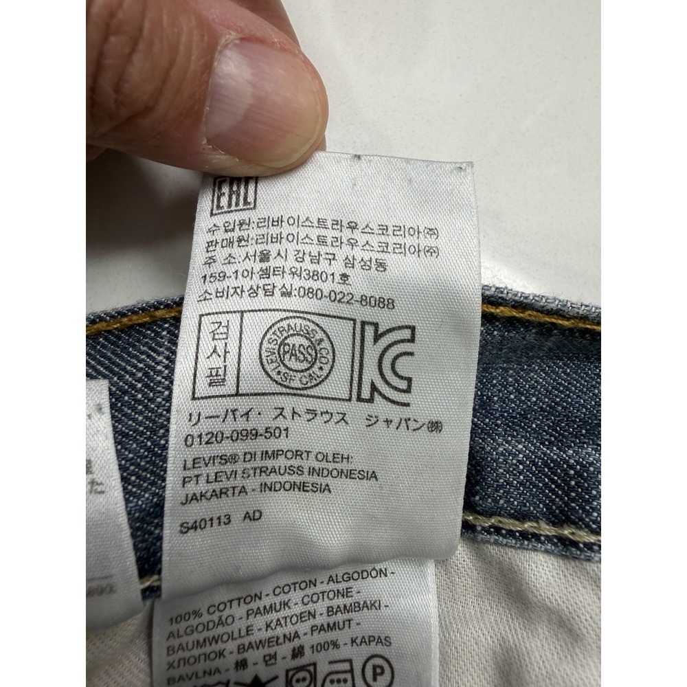 Levi's 569 Loose Straight Jeans Men's 40x32 Actual 41x29 Distressed Blue Denim - Picture 14 of 16